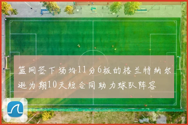 篮网签下场均11分6板的格兰特纳尔逊为期10天短合同助力球队阵容